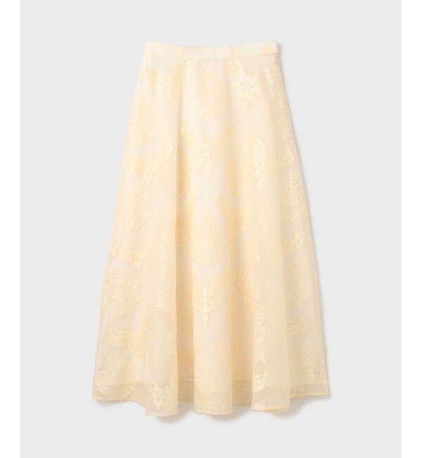 GRACE CONTINENTAL「オーナメントロングスカート」|スカート|