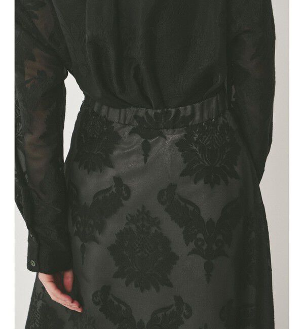 GRACE CONTINENTAL「オーナメントロングスカート」|スカート|