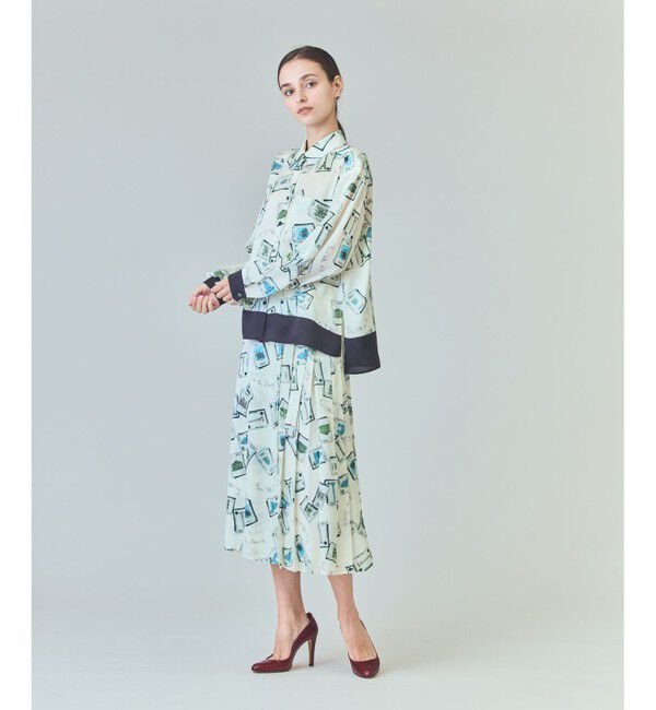  「トランププリントラップスカート」|スカート|