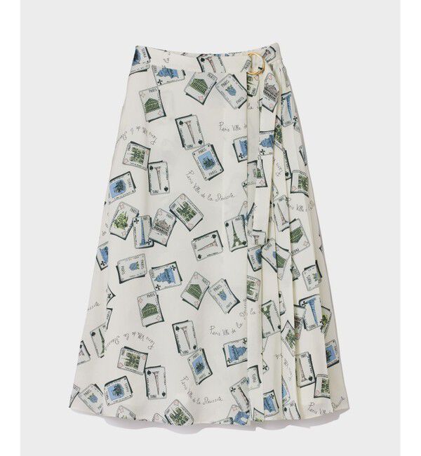  「トランププリントラップスカート」|スカート|