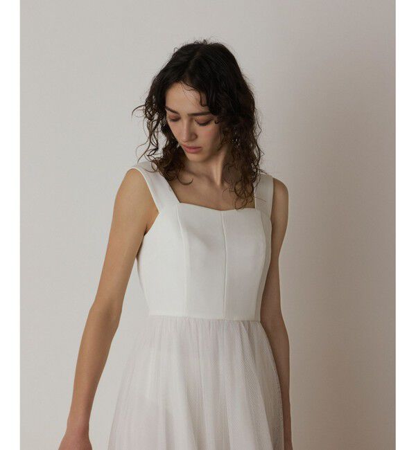  「チュールコンビティアードワンピース」|ワンピース|