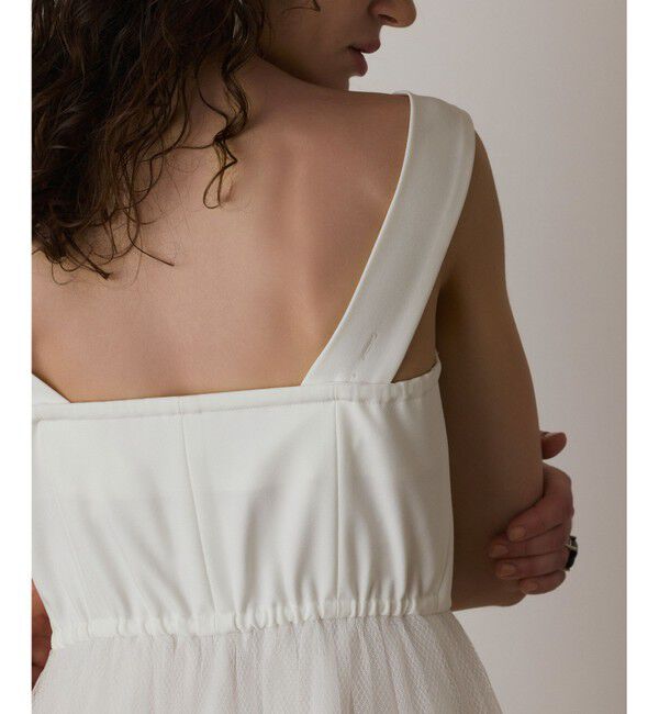  「チュールコンビティアードワンピース」|ワンピース|