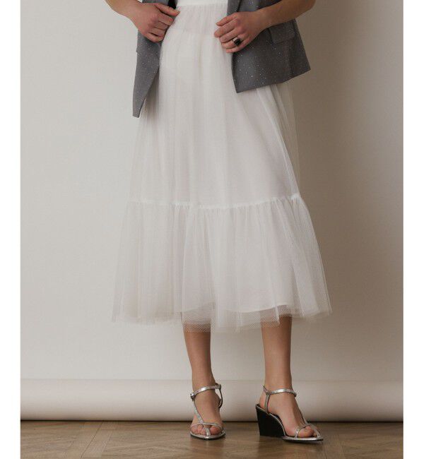  「チュールコンビティアードワンピース」|ワンピース|