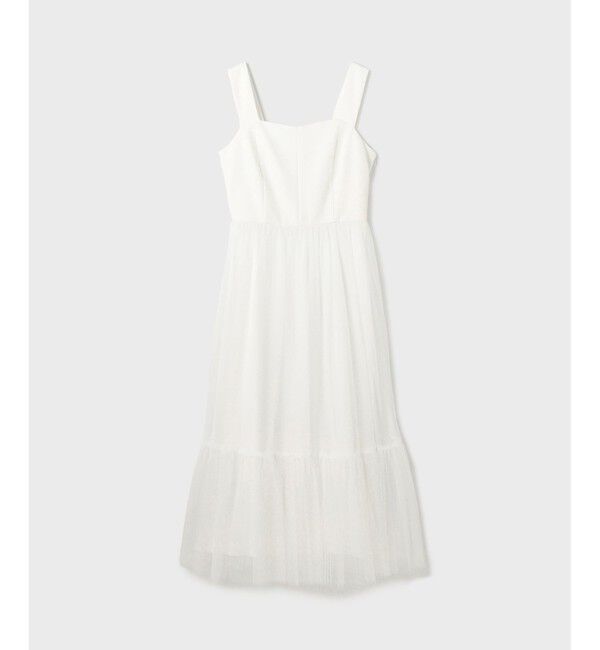  「チュールコンビティアードワンピース」|ワンピース|