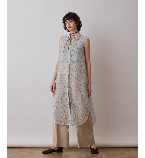 Diagram「フラワーロングシャツ」|シャツ・ブラウス|ベージュ