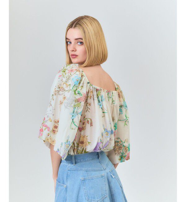 Grace Class「ボタニカルドレープブラウス」|シャツ・ブラウス|