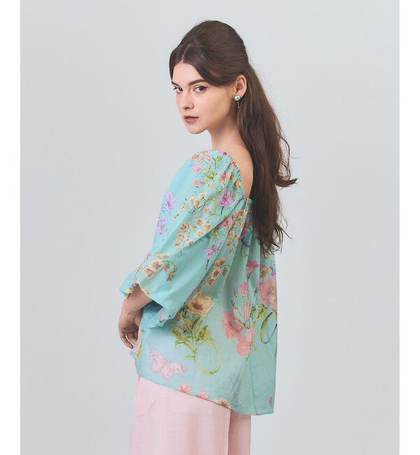 Grace Class「ボタニカルドレープブラウス」|シャツ・ブラウス|