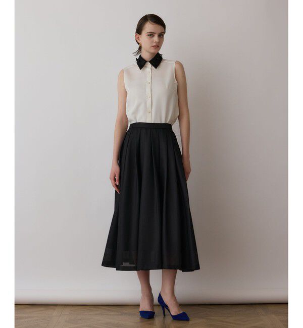 GRACE CONTINENTAL「シアーメッシュスカート」|スカート|