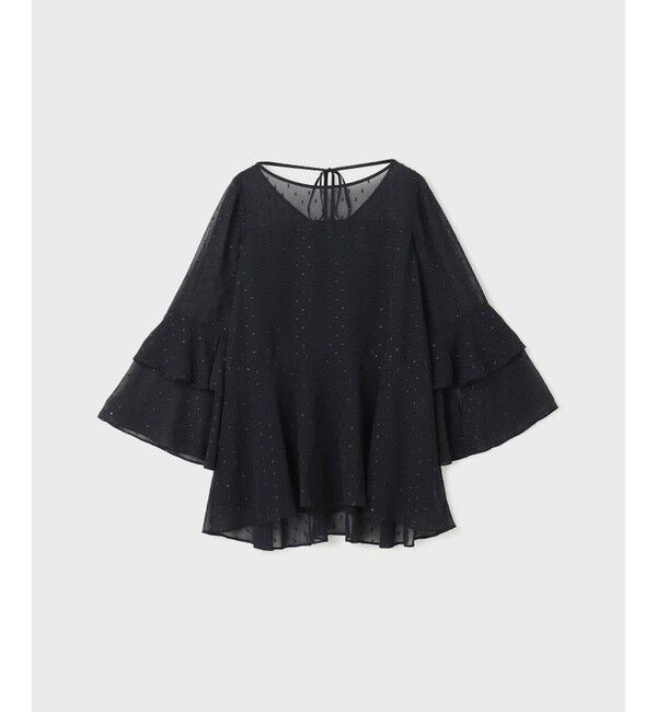 GRACE CONTINENTAL「フィルムジャガードフリルトップ」|シャツ・ブラウス|