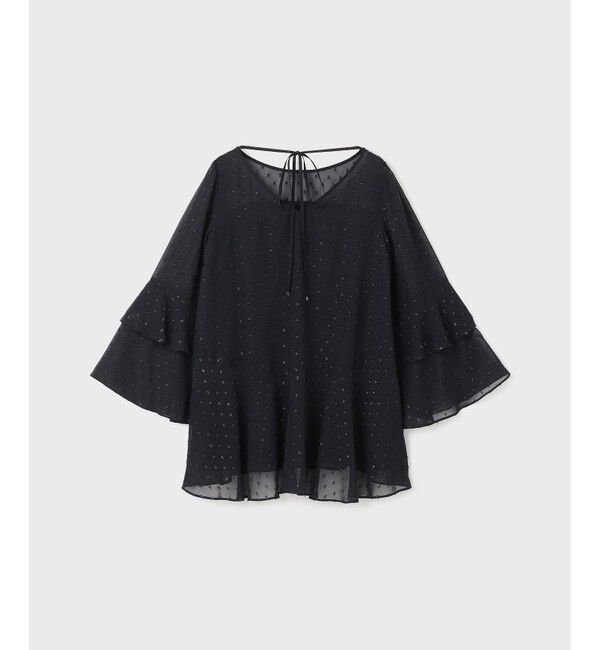 GRACE CONTINENTAL「フィルムジャガードフリルトップ」|シャツ・ブラウス|