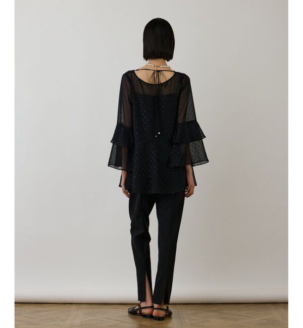 GRACE CONTINENTAL「フィルムジャガードフリルトップ」|シャツ・ブラウス|