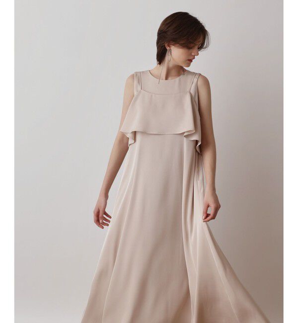 Diagram「サテンレイヤードワンピース」|ワンピース|ベージュ