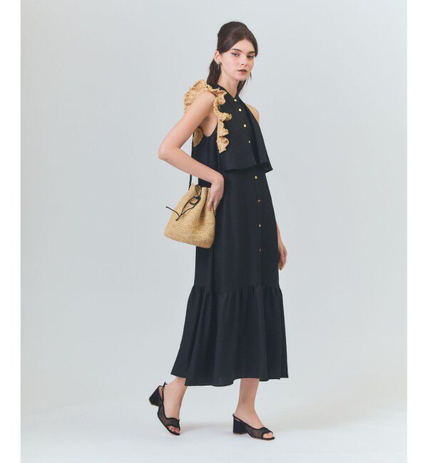 Grace Class「リネンライクホルタードレス」|ワンピース|ブラック