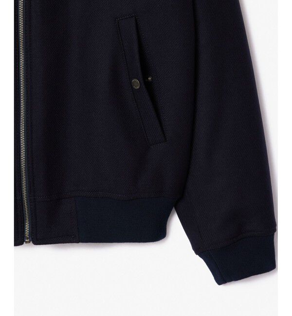 LACOSTE「裏地キルティング 中綿 ウールアビエイタージャケット」|ブルゾン・スタジャン|