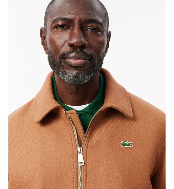 LACOSTE「裏地キルティング 中綿 ウールアビエイタージャケット」|ブルゾン・スタジャン|