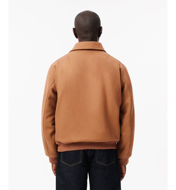 LACOSTE「裏地キルティング 中綿 ウールアビエイタージャケット」|ブルゾン・スタジャン|