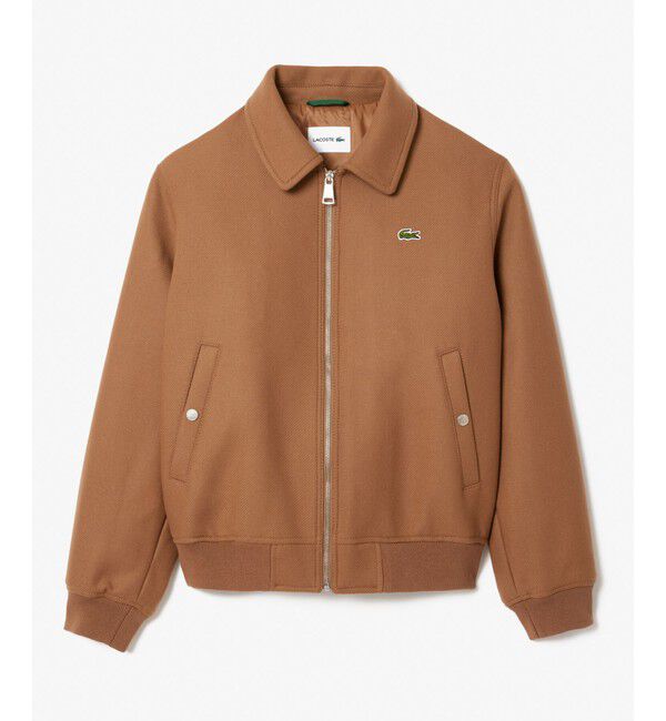 LACOSTE「裏地キルティング 中綿 ウールアビエイタージャケット」|ブルゾン・スタジャン|