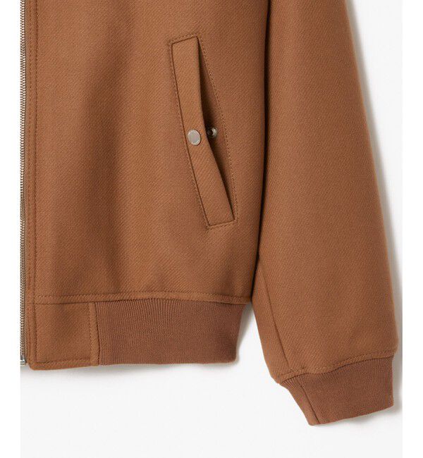 LACOSTE「裏地キルティング 中綿 ウールアビエイタージャケット」|ブルゾン・スタジャン|