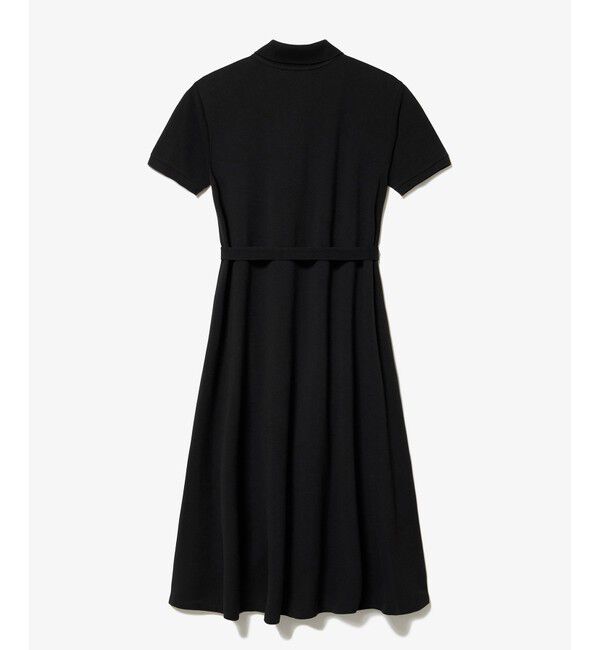 LACOSTE「鹿の子地マキシ丈ドレス ポロワンピース フレア Iライン」|ワンピース|