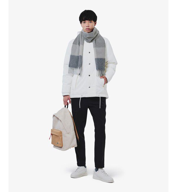 LACOSTE「メリノウールブロックチェックマフラー」|マフラー|