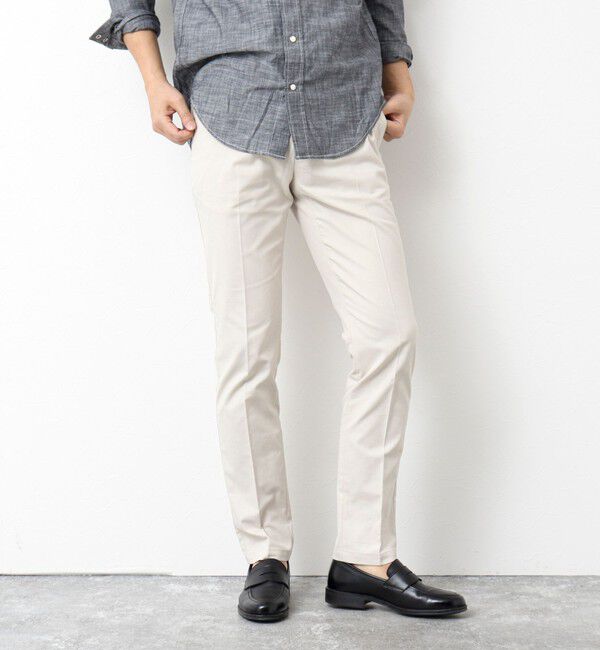 NOLLEY'S goodman「《ビジカジ対応》綿麻COOLMAX スリムフィットパンツ 25SS」|チノ|