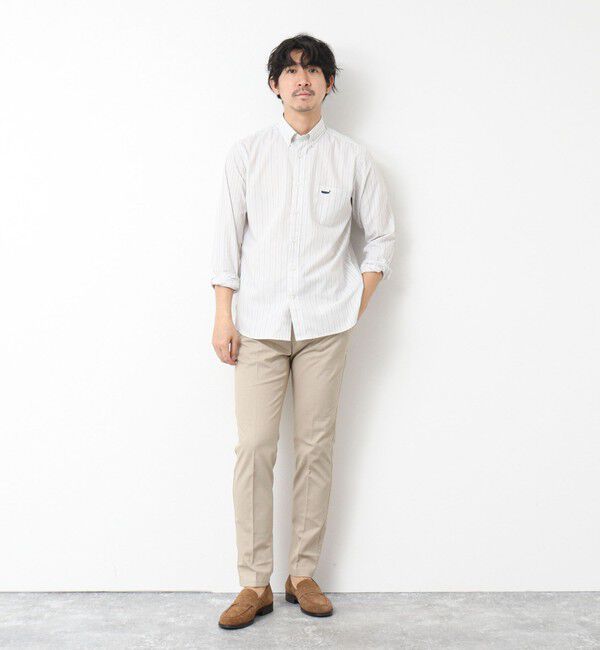 NOLLEY'S goodman「《ビジカジ対応》綿麻COOLMAX スリムフィットパンツ 25SS」|チノ|