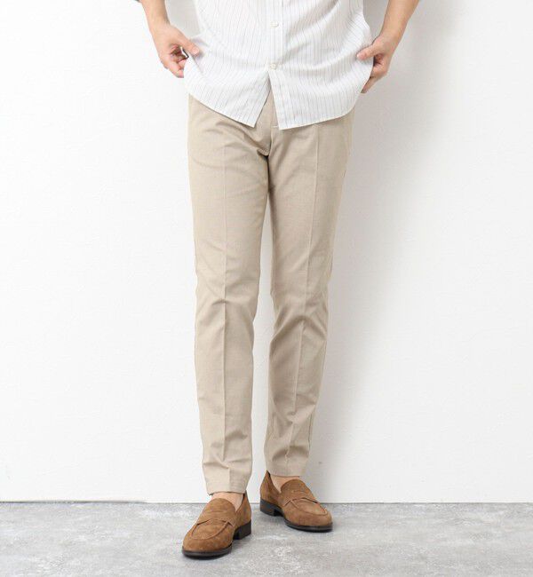 NOLLEY'S goodman「《ビジカジ対応》綿麻COOLMAX スリムフィットパンツ 25SS」|チノ|