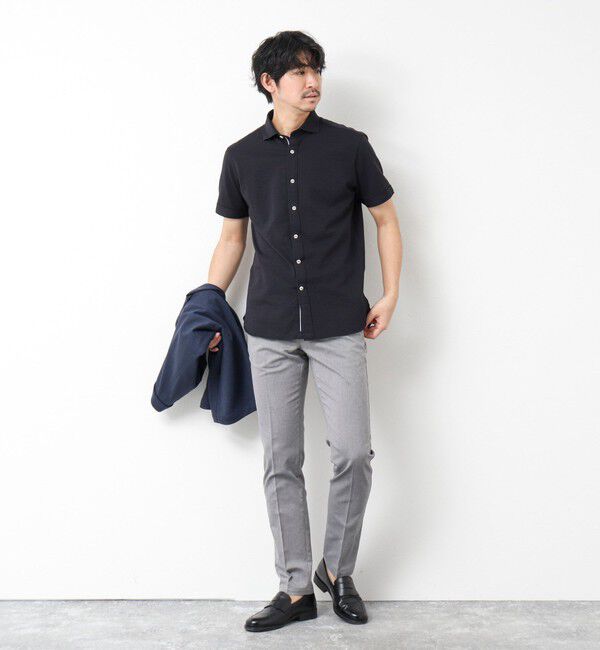 NOLLEY'S goodman「《ビジカジ対応》綿麻COOLMAX スリムフィットパンツ 25SS」|チノ|