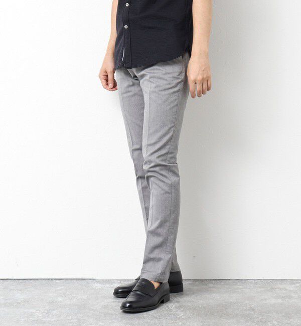 NOLLEY'S goodman「《ビジカジ対応》綿麻COOLMAX スリムフィットパンツ 25SS」|チノ|