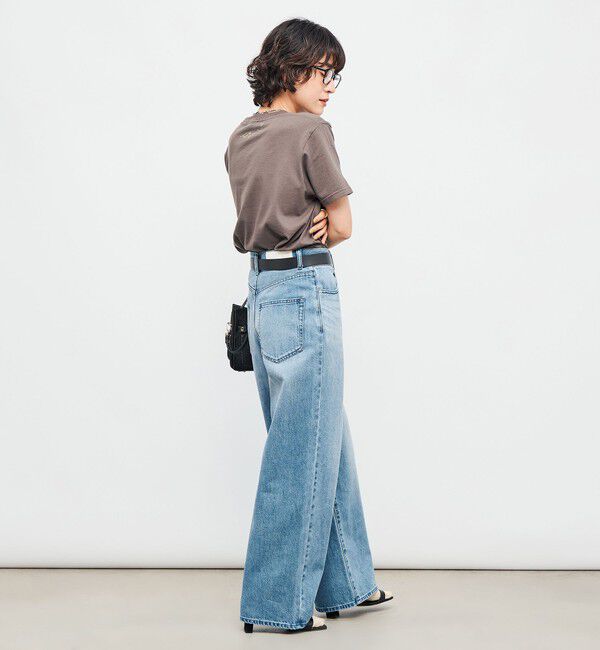 Rie Miller「【RM denim】ソフトルーズストレートデニム」|デニム|