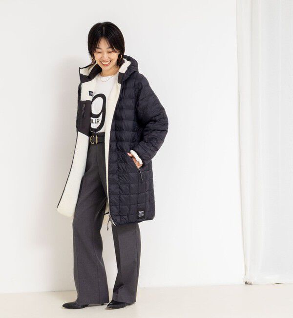 NOLLEY'S「◇【WEB限定】【TAION/タイオン】別注ボア&times;ダウンフードコート(リバーシブル) 」|ダウン|