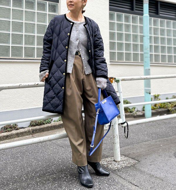 NOLLEY'S「【TAION&times;LIMONTA】別注ベロアパイピングロングダウン」|ダウン|