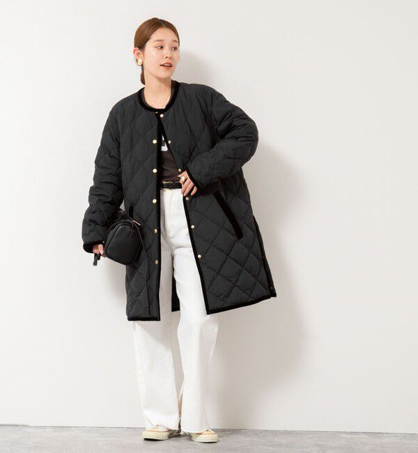 NOLLEY'S「【TAION&times;LIMONTA】別注ベロアパイピングロングダウン」|ダウン|