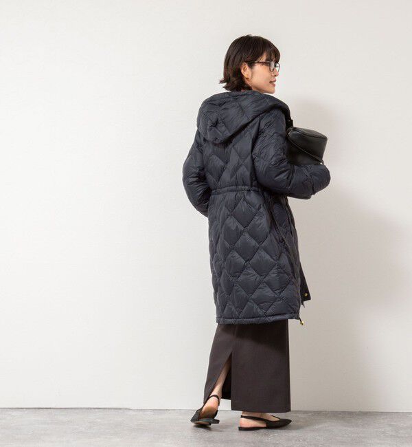 NOLLEY'S「【TAION/タイオン】別注ミドル丈Aラインフードダウン」|ダウン|