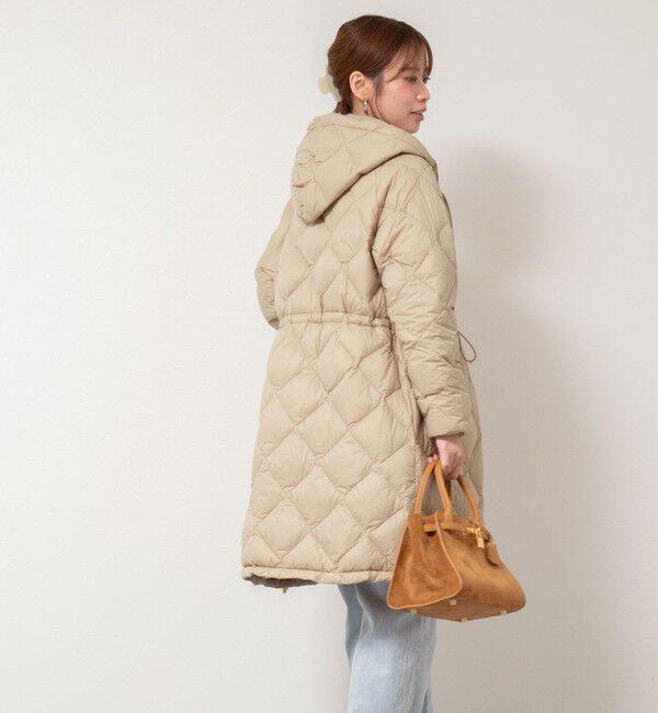 NOLLEY'S「【TAION/タイオン】別注ミドル丈Aラインフードダウン」|ダウン|