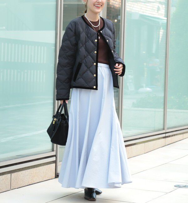 NOLLEY'S「【TAION&times;LIMONTA】別注ベロアパイピングショートダウン」|ダウン|