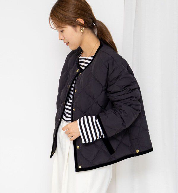 NOLLEY'S「【TAION&times;LIMONTA】別注ベロアパイピングショートダウン」|ダウン|