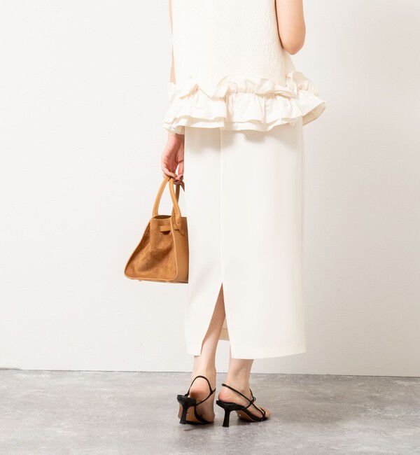 NOLLEY'S sophi「《セットアップ対応》ウォッシャブルダブルサテンイージースカート」|タイト|