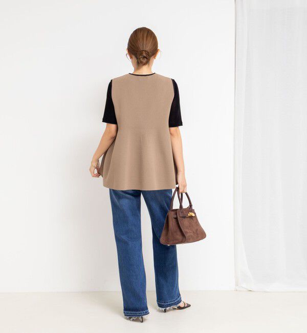 NOLLEY'S「【追加】《手洗い可能》フリル付きペプラムベスト」|ベスト・ジレ|