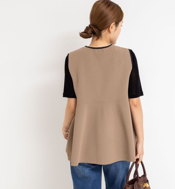 NOLLEY'S「【追加】《手洗い可能》フリル付きペプラムベスト」|ベスト・ジレ|