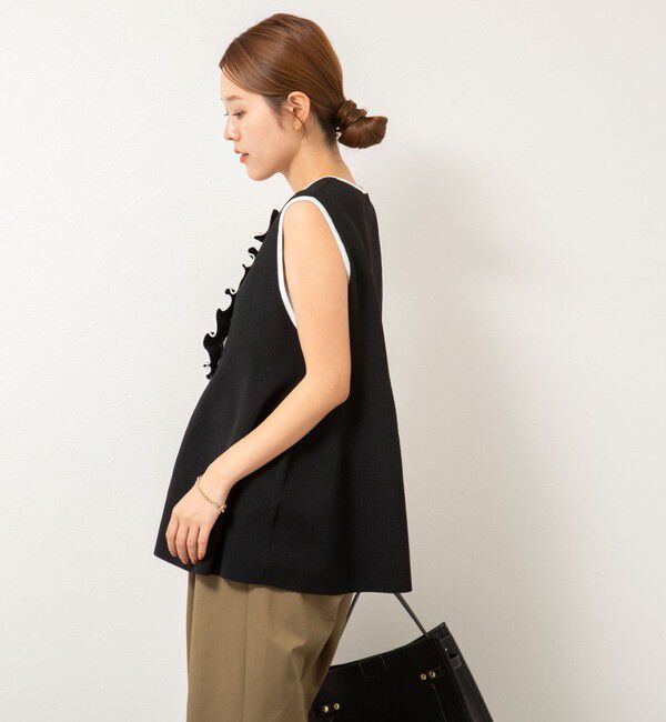 NOLLEY'S「【追加】《手洗い可能》フリル付きペプラムベスト」|ベスト・ジレ|