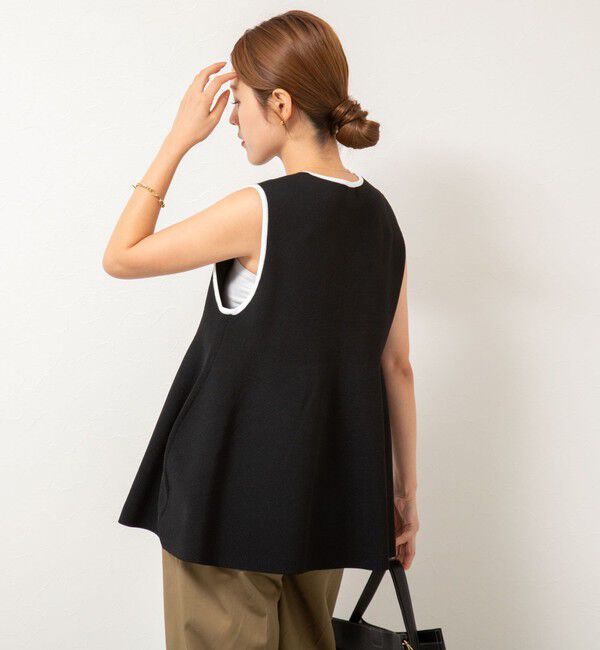 NOLLEY'S「【追加】《手洗い可能》フリル付きペプラムベスト」|ベスト・ジレ|