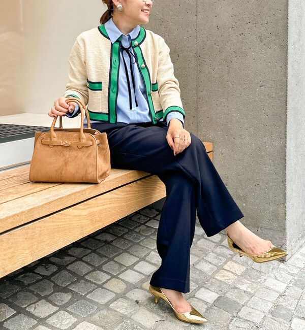 NOLLEY'S「《セットアップ対応》ウォッシャブルウール調セミワイドパンツ」|その他|