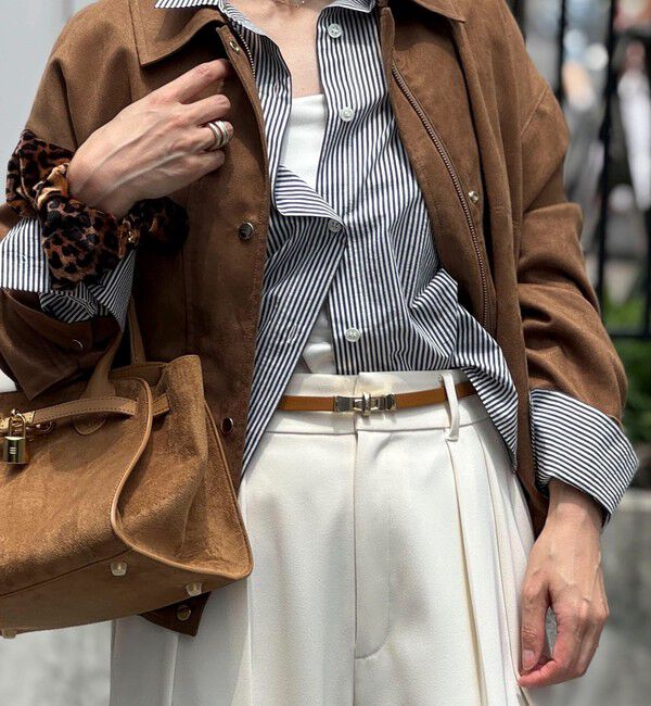 NOLLEY'S「スリムヒネリスライドベルト」|ベルト|