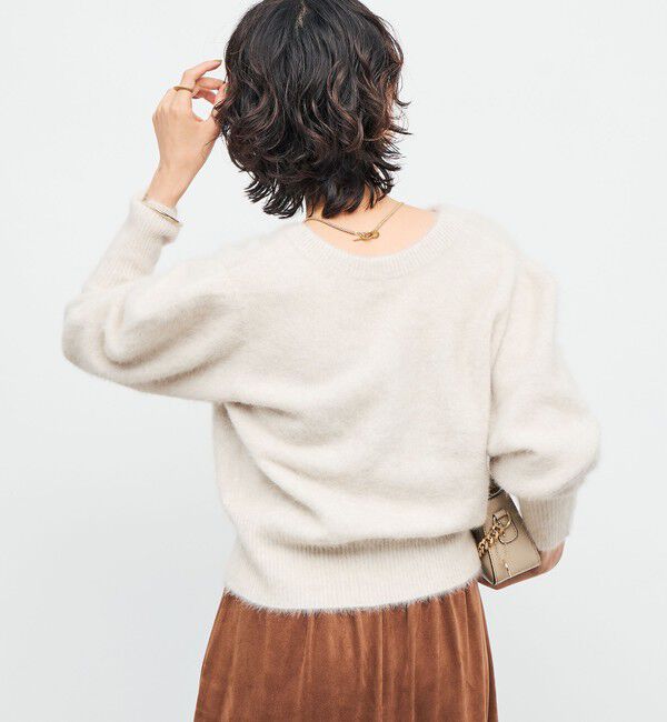 Laraaji「FOXカシミヤボックス袖2WAYカーディガン」|カーディガン|