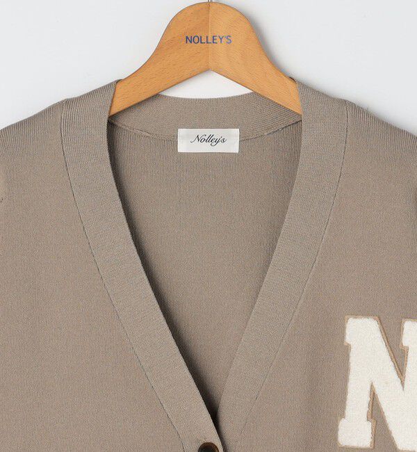 NOLLEY'S「《手洗い可能》レタードVネックニットカーディガン」|カーディガン|