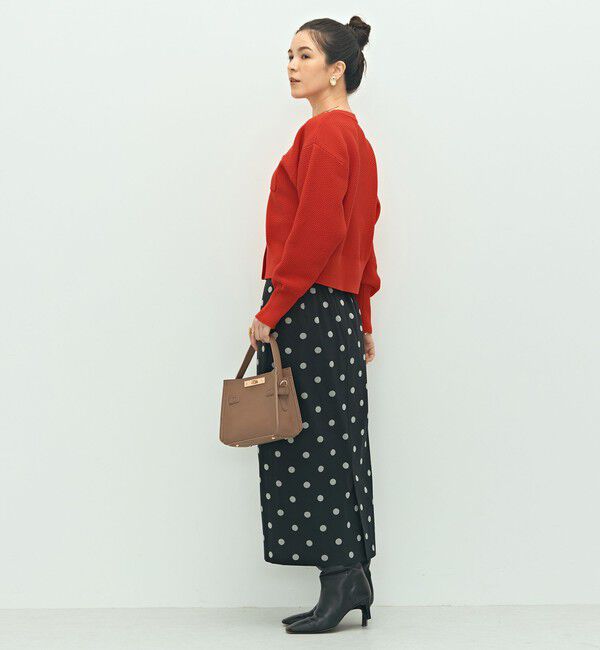 NOLLEY'S「《手洗い可能》鹿の子編みクルーネックカーディガン」|カーディガン|