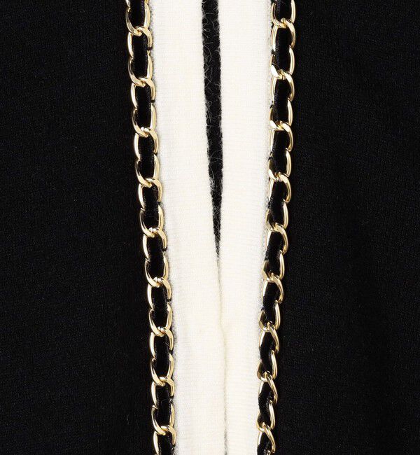 NOLLEY'S「チェーンブレード長めVネックカーディガン」|カーディガン|