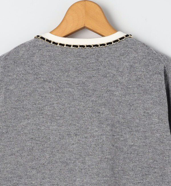 NOLLEY'S「チェーンブレード長めVネックカーディガン」|カーディガン|