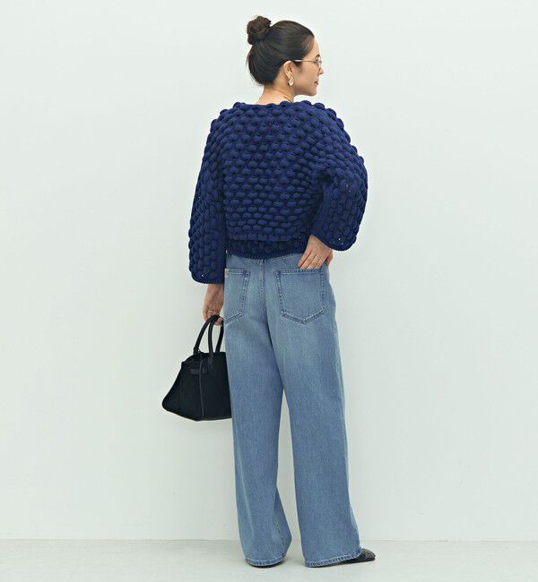 Laraaji「《手洗い可能》3D柄ボレロカーディガン」|カーディガン|